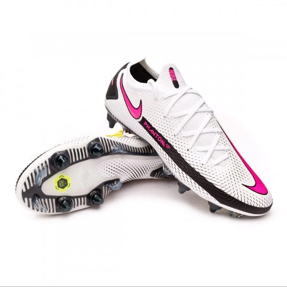 Nike Phantom GT Elite SG-PRO AC White Pink Cleats Men’s Size 12.5 CK8443 161